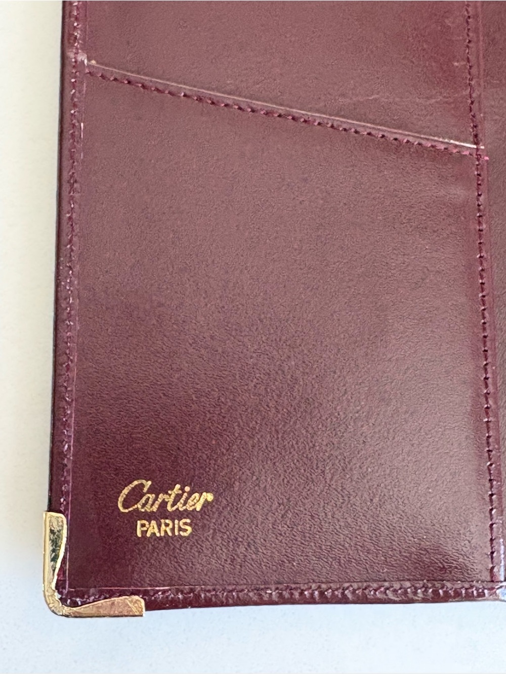 Cartier Wallet Bordeaux Leather